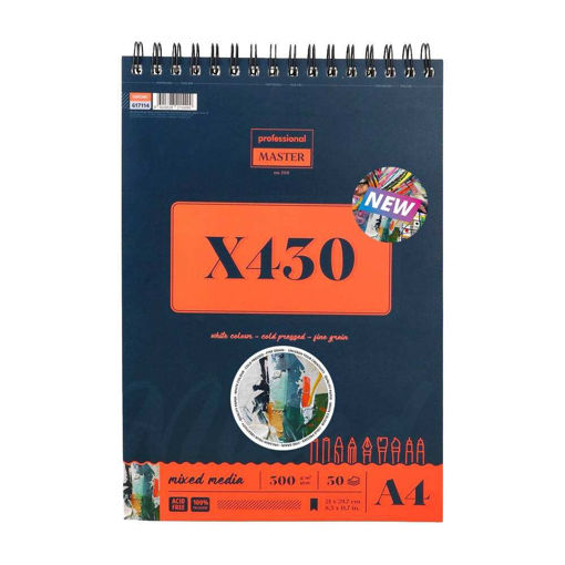 Picture of 300GSM A4 SPIRAL SKETCH PAD 30 PAGES